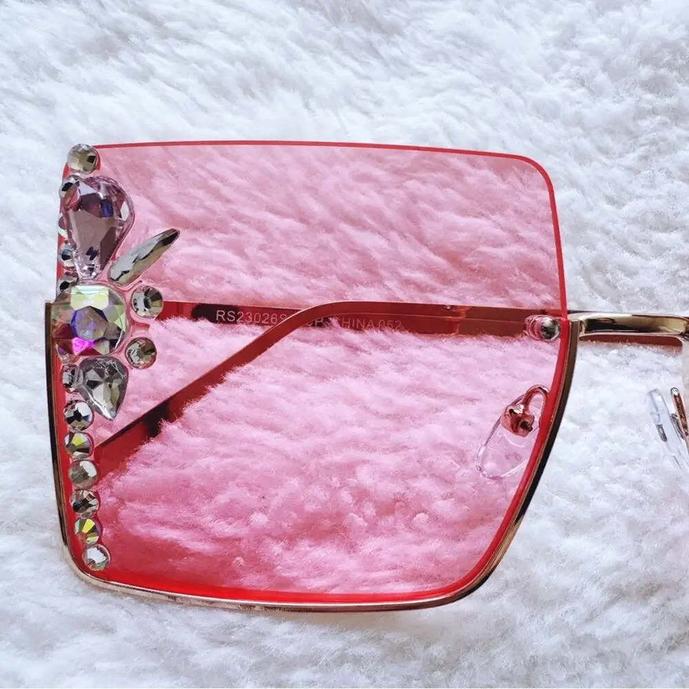 Nora Pink Square Sunglasses